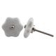 White Star Shape Crackle Ceramic Dresser Knob